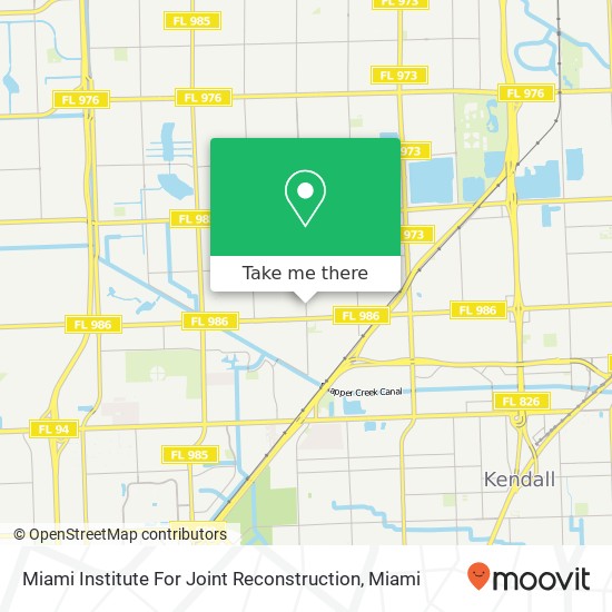 Mapa de Miami Institute For Joint Reconstruction