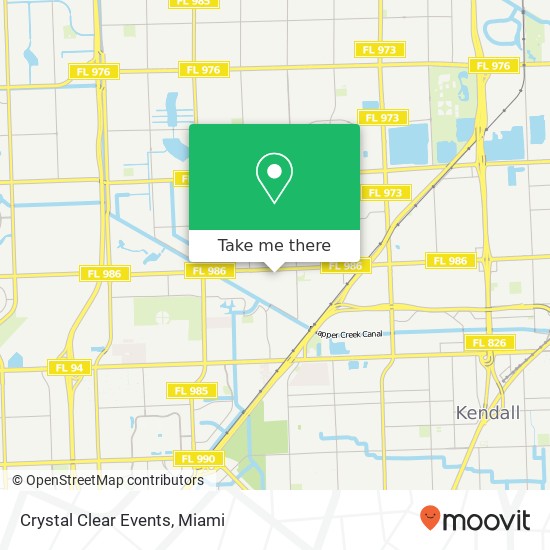 Mapa de Crystal Clear Events