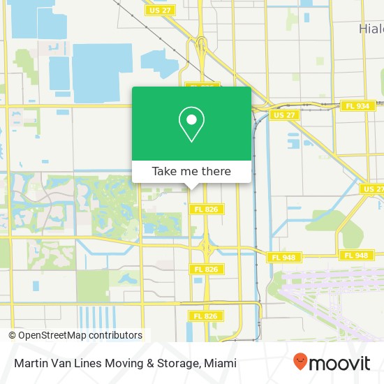 Mapa de Martin Van Lines Moving & Storage