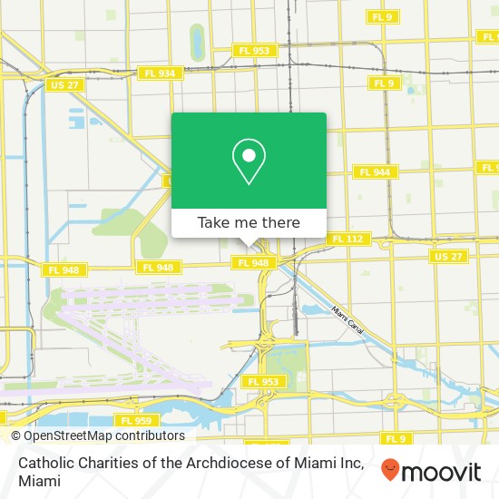 Mapa de Catholic Charities of the Archdiocese of Miami Inc