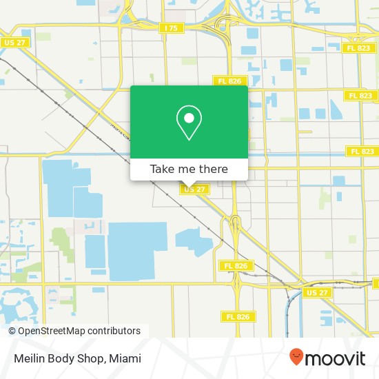 Meilin Body Shop map