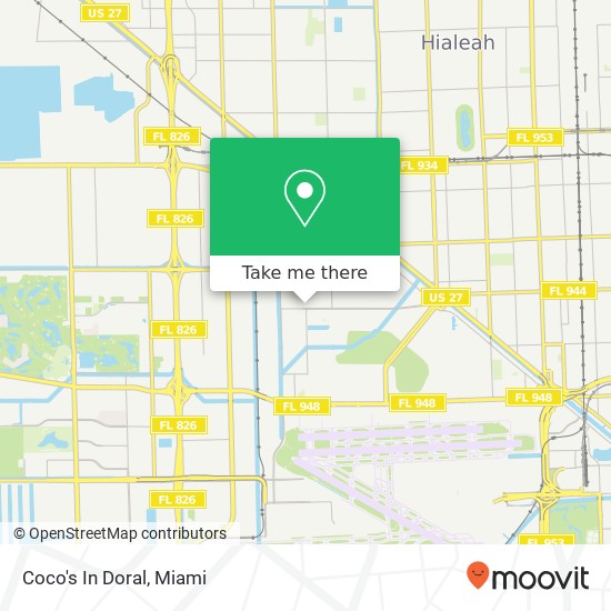 Coco's In Doral map