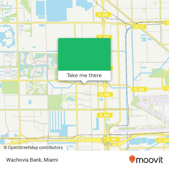 Wachovia Bank map