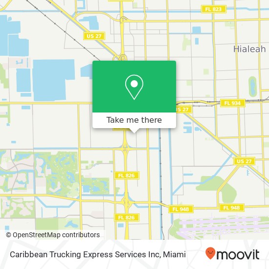 Mapa de Caribbean Trucking Express Services Inc