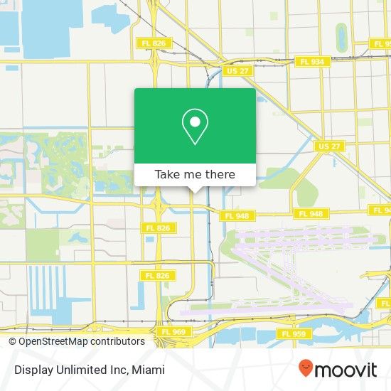 Mapa de Display Unlimited Inc