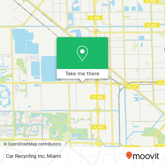 Car Recycling Inc map