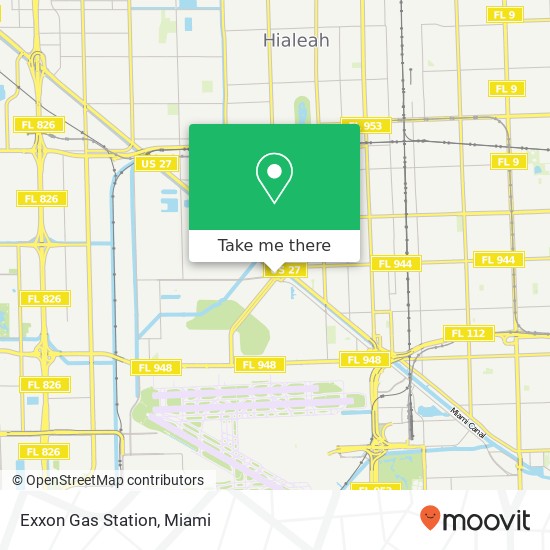 Mapa de Exxon Gas Station