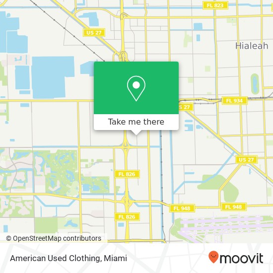 American Used Clothing map