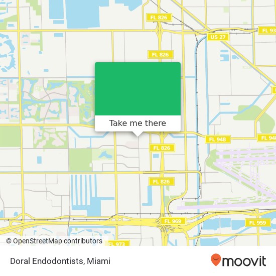 Mapa de Doral Endodontists