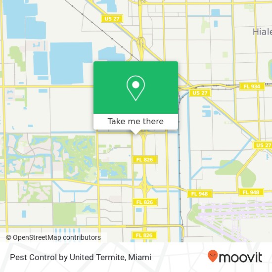 Pest Control by United Termite map