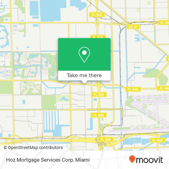 Hoz Mortgage Services Corp map