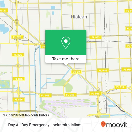 1 Day All Day Emergency Locksmith map