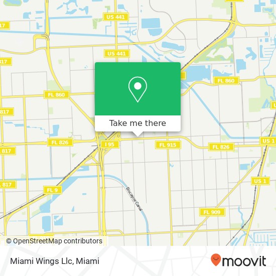 Mapa de Miami Wings Llc