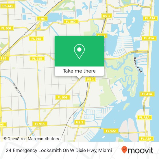 Mapa de 24 Emergency Locksmith On W Dixie Hwy