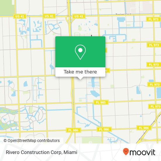 Rivero Construction Corp map