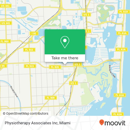 Physiotherapy Associates Inc map