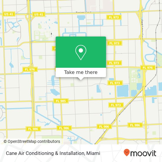 Cane Air Conditioning & Installation map
