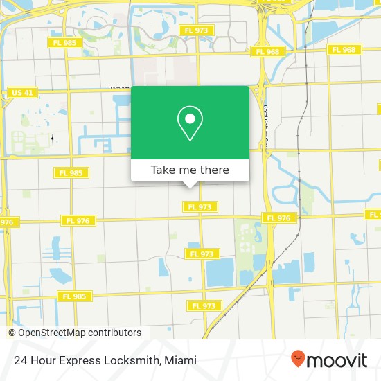 24 Hour Express Locksmith map