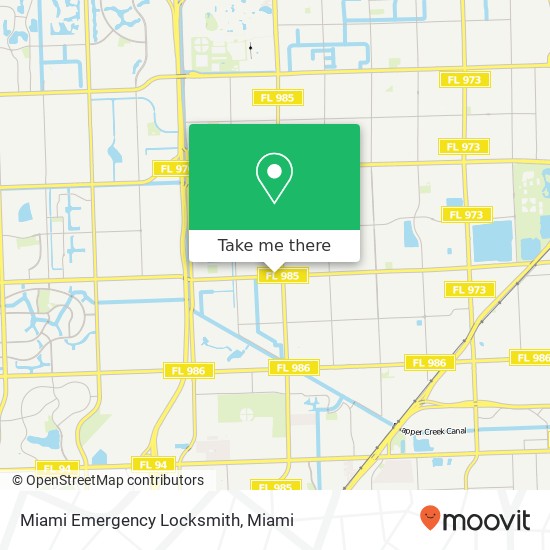 Miami Emergency Locksmith map