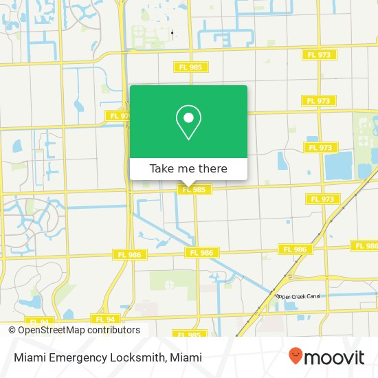 Mapa de Miami Emergency Locksmith