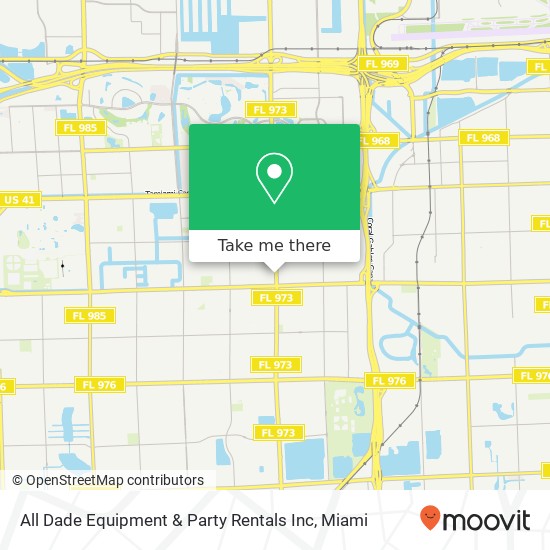 All Dade Equipment & Party Rentals Inc map