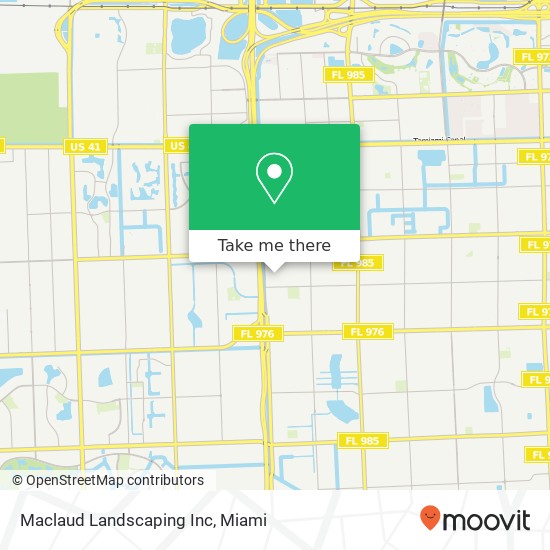 Maclaud Landscaping Inc map