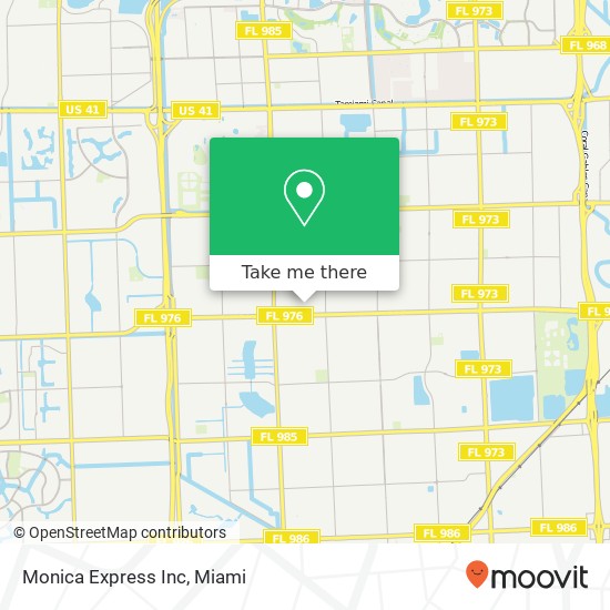 Monica Express Inc map