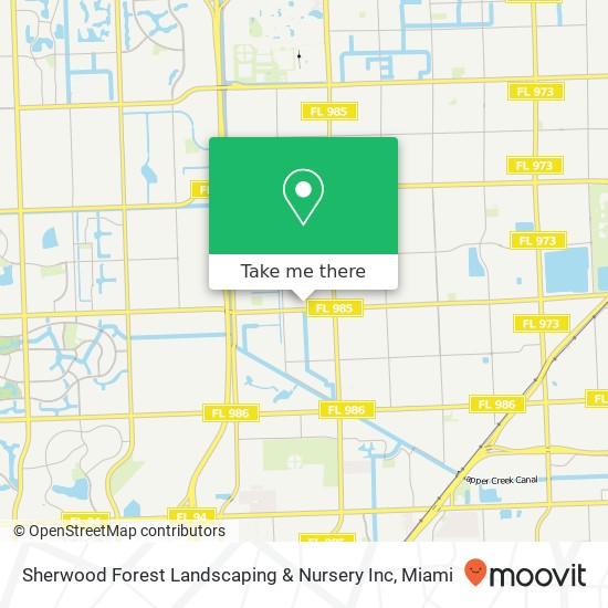 Mapa de Sherwood Forest Landscaping & Nursery Inc