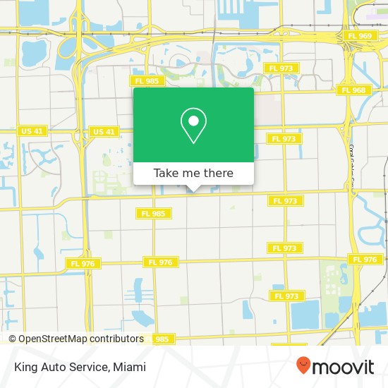 King Auto Service map