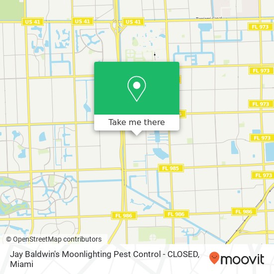 Mapa de Jay Baldwin's Moonlighting Pest Control - CLOSED