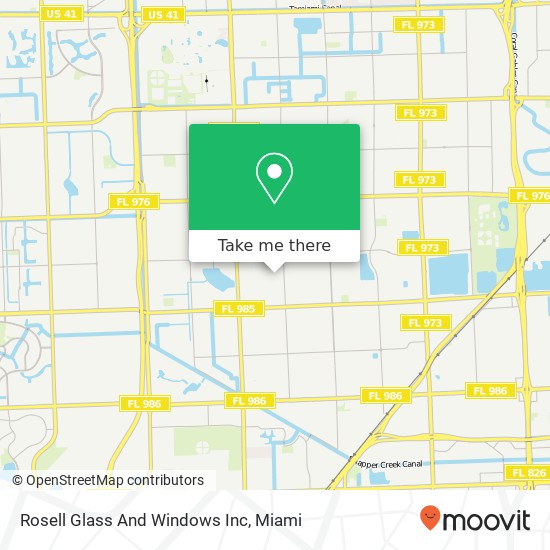 Rosell Glass And Windows Inc map