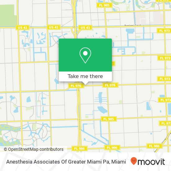 Anesthesia Associates Of Greater Miami Pa map