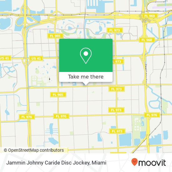 Jammin Johnny Caride Disc Jockey map