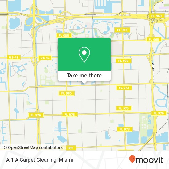 A 1 A Carpet Cleaning map