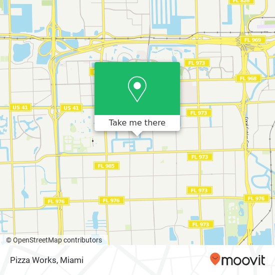 Pizza Works map