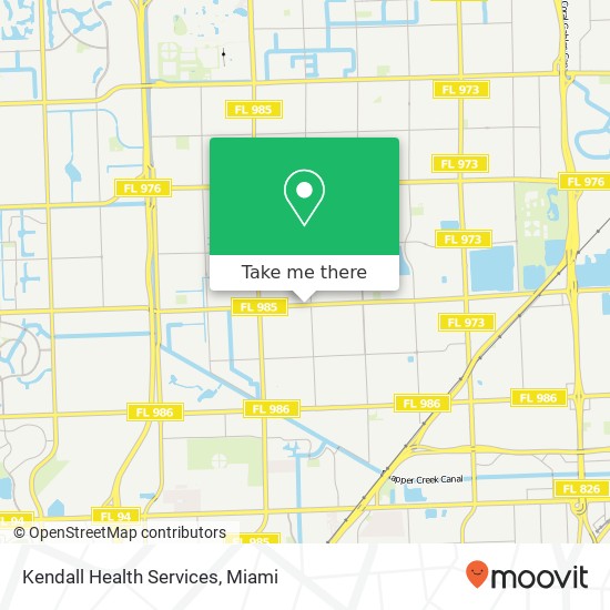 Mapa de Kendall Health Services