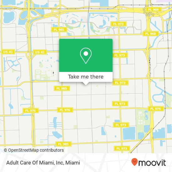 Mapa de Adult Care Of Miami, Inc