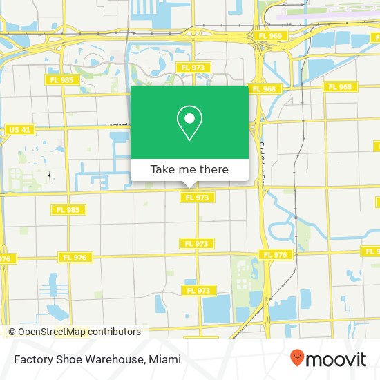 Factory Shoe Warehouse map