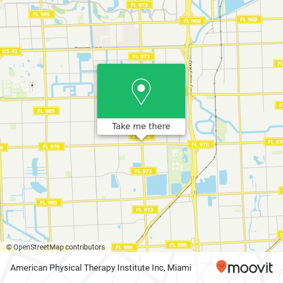 Mapa de American Physical Therapy Institute Inc