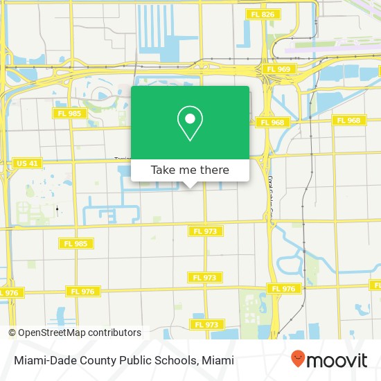 Miami-Dade County Public Schools map