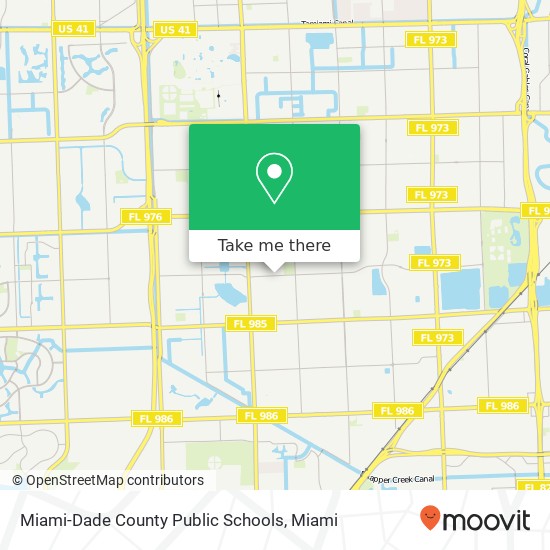 Mapa de Miami-Dade County Public Schools