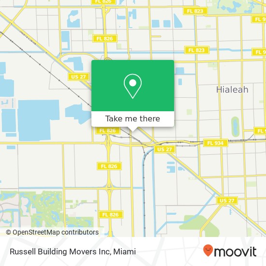 Russell Building Movers Inc map