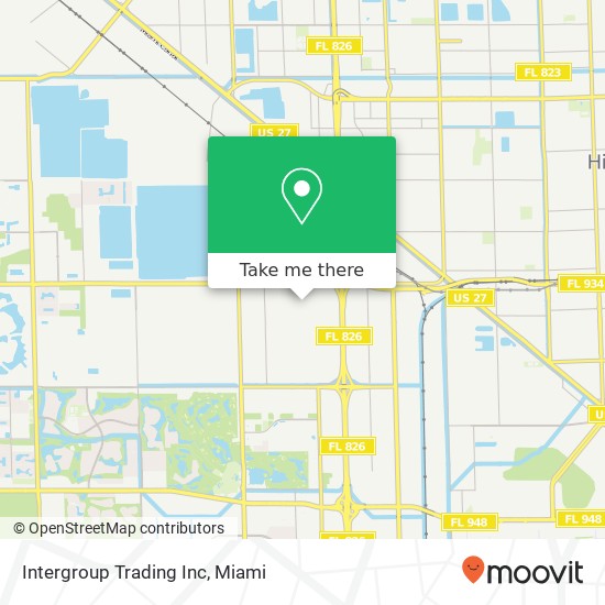 Intergroup Trading Inc map