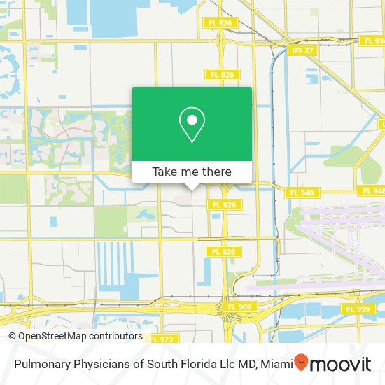 Mapa de Pulmonary Physicians of South Florida Llc MD