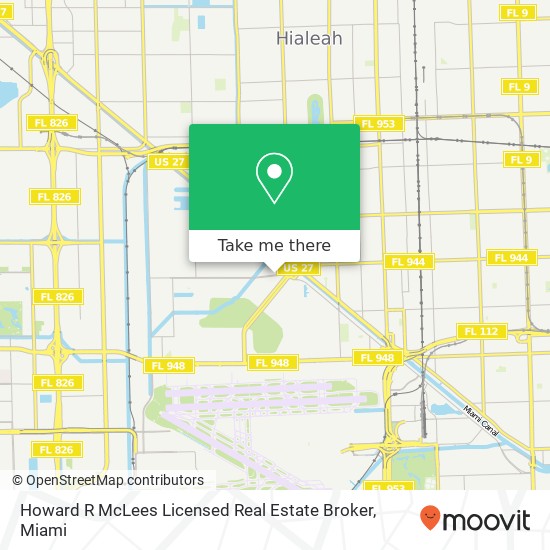 Howard R McLees Licensed Real Estate Broker map