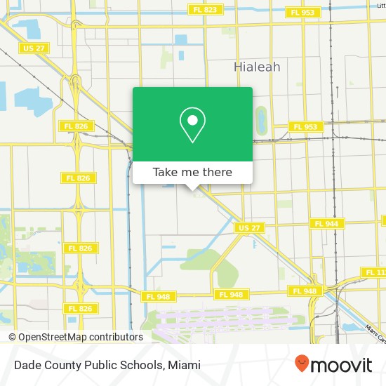 Dade County Public Schools map