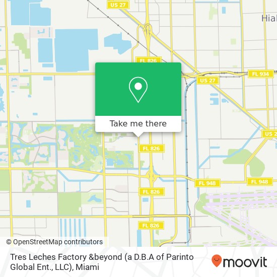 Tres Leches Factory &beyond (a D.B.A of Parinto Global Ent., LLC) map