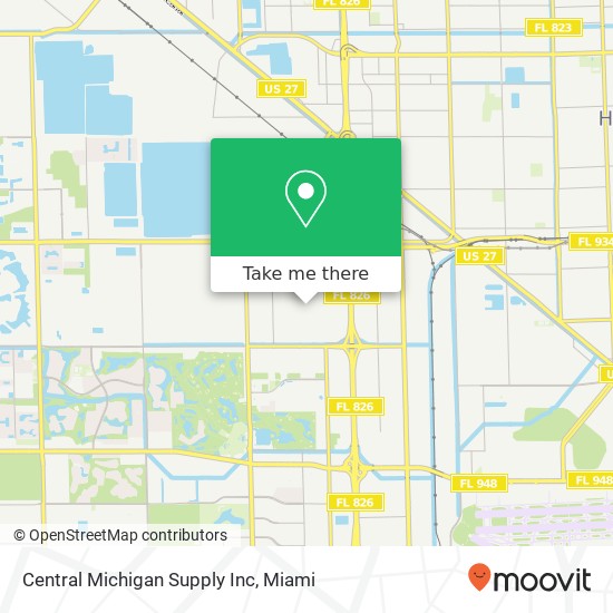 Mapa de Central Michigan Supply Inc