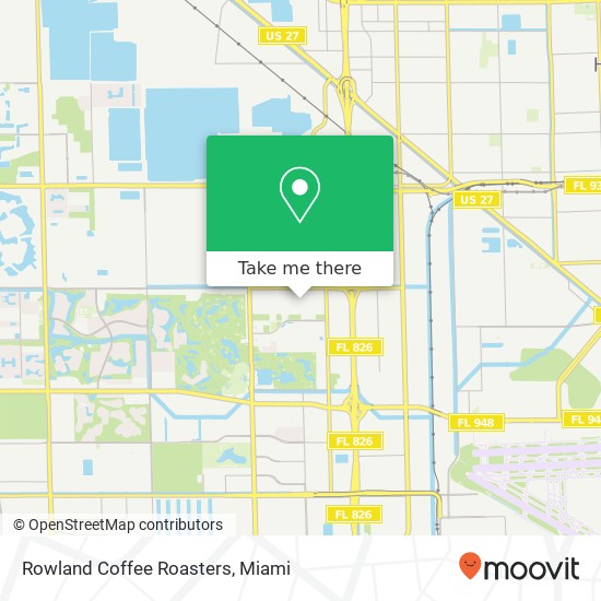 Mapa de Rowland Coffee Roasters