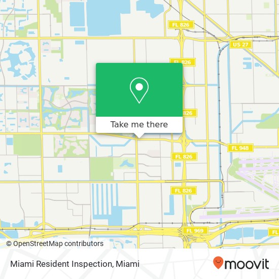Miami Resident Inspection map